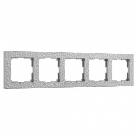 Рамка на 5 постов Werkel Hammer серебряный W0052406