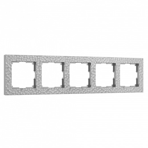 Рамка на 5 постов Werkel Hammer серебряный W0052406