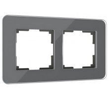 Рамка на 2 поста Werkel Elite (графит, стекло) W0022440