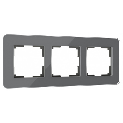 Рамка на 3 поста Werkel Elite (графит, стекло) W0032440