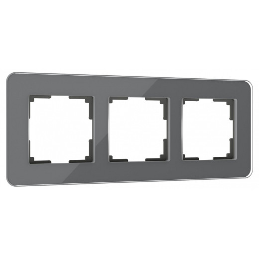 Рамка на 3 поста Werkel Elite (графит, стекло) W0032440