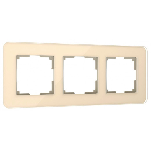 Рамка на 3 поста Werkel Elite (айвори, стекло) W0032443