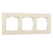 Рамка на 3 поста Werkel Favorit (молочный, стекло) W0031141