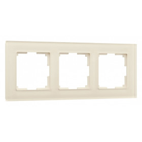 Рамка на 3 поста Werkel Favorit (молочный, стекло) W0031141