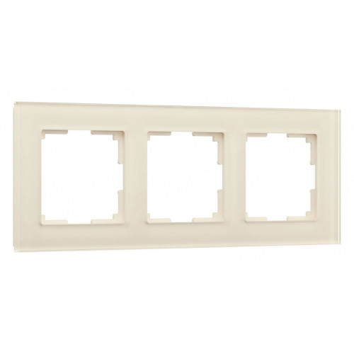 Рамка на 3 поста Werkel Favorit (молочный, стекло) W0031141