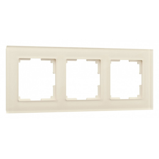 Рамка на 3 поста Werkel Favorit (молочный, стекло) W0031141
