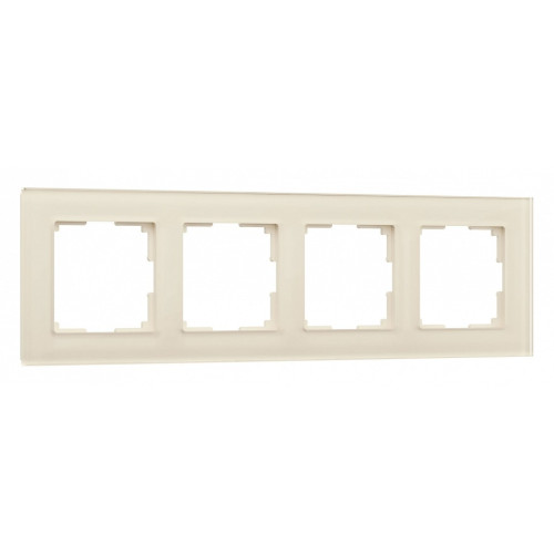 Рамка на 4 поста Werkel Favorit (молочный, стекло) W0041141