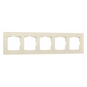 Рамка на 5 постов Werkel Favorit молочный W0051141