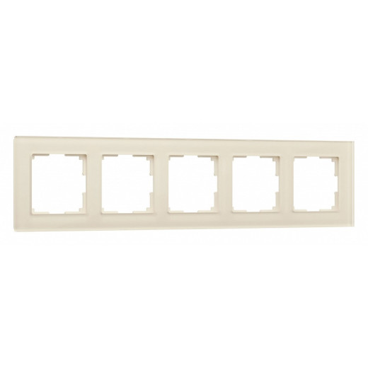 Рамка на 5 постов Werkel Favorit молочный W0051141
