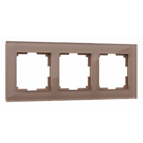 Рамка на 3 поста Werkel Favorit (латте, стекло) W0031142