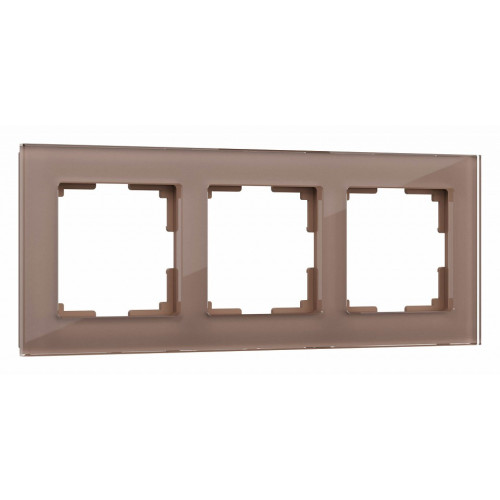 Рамка на 3 поста Werkel Favorit (латте, стекло) W0031142