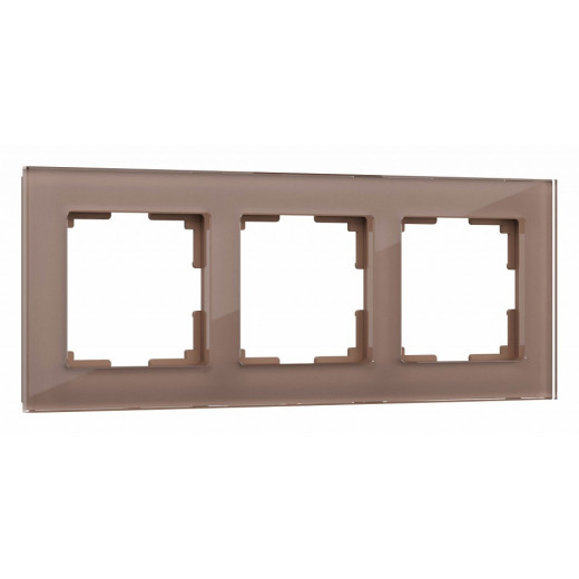 Рамка на 3 поста Werkel Favorit (латте, стекло) W0031142