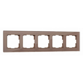 Рамка на 5 постов Werkel Favorit (латте, стекло) W0051142