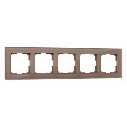 Рамка на 5 постов Werkel Favorit (латте, стекло) W0051142