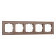 Рамка на 5 постов Werkel Favorit (латте, стекло) W0051142