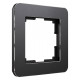 Рамка на 1 пост Werkel Platinum (черный алюминий) W0012608