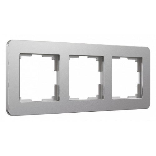 Рамка на 3 поста Werkel Platinum (алюминий) W0032606