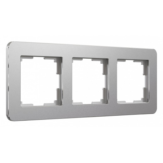 Рамка на 3 поста Werkel Platinum (алюминий) W0032606