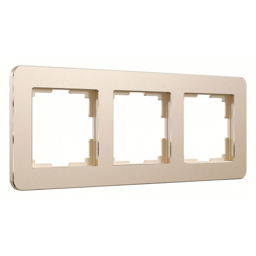 Рамка на 3 поста Werkel Platinum (шампань) W0032611
