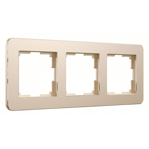 Рамка на 3 поста Werkel Platinum (шампань) W0032611