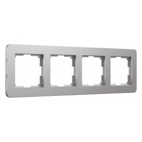 Рамка на 4 поста Werkel Platinum (алюминий) W0042606