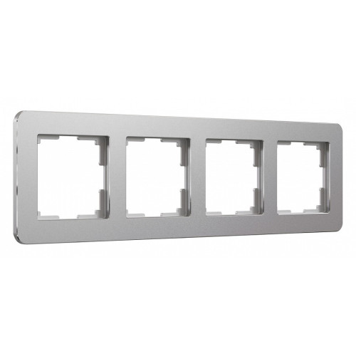 Рамка на 4 поста Werkel Platinum (алюминий) W0042606