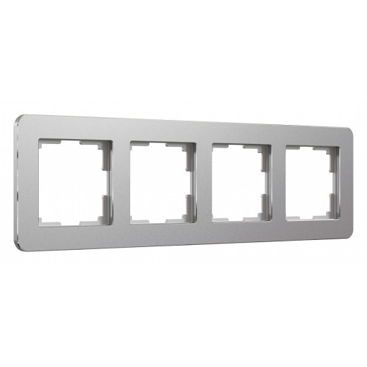 Рамка на 4 поста Werkel Platinum (алюминий) W0042606