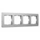 Рамка на 4 поста Werkel Platinum (алюминий) W0042606
