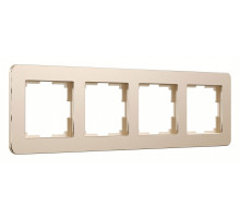 Рамка на 4 поста Werkel Platinum (шампань) W0042611