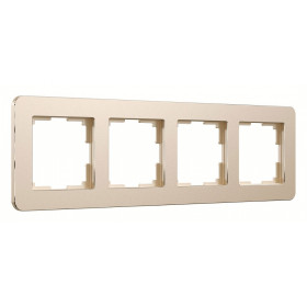 Рамка на 4 поста Werkel Platinum (шампань) W0042611