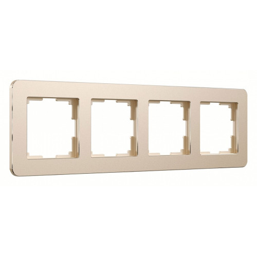 Рамка на 4 поста Werkel Platinum (шампань) W0042611