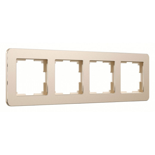 Рамка на 4 поста Werkel Platinum (шампань) W0042611