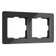 Рамка на 2 поста Werkel Acrylic (черный) W0022708