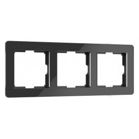 Рамка на 3 поста Werkel Acrylic (черный) W0032708