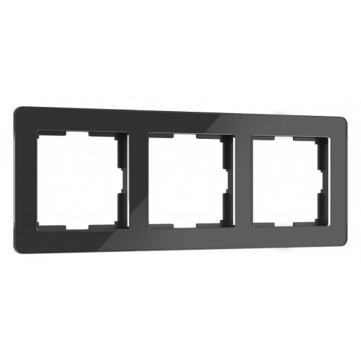 Рамка на 3 поста Werkel Acrylic (черный) W0032708