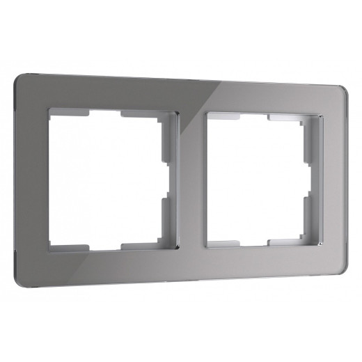 Рамка на 2 поста Werkel Acrylic (графит) W0022704