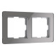 Рамка на 2 поста Werkel Acrylic (графит) W0022704