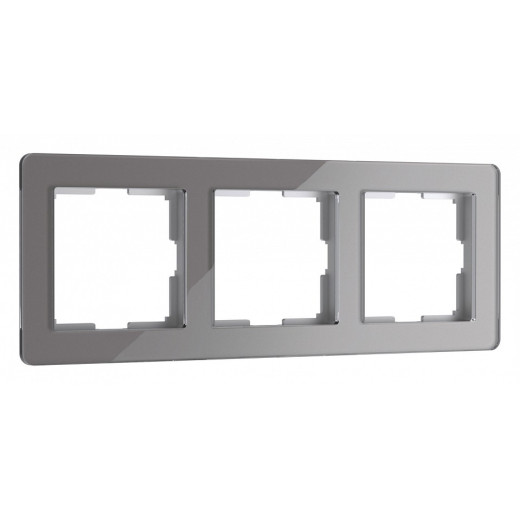 Рамка на 3 поста Werkel Acrylic (графит) W0032704
