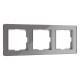 Рамка на 3 поста Werkel Acrylic (графит) W0032704