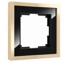 Рамка на 1 пост Werkel Baguette (черный/латунь) W0012852