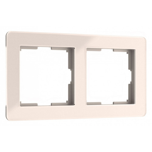 Рамка на 2 поста Werkel Acrylic (айвори) W0022743