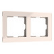 Рамка на 2 поста Werkel Acrylic (айвори) W0022743