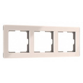 Рамка на 3 поста Werkel Acrylic (айвори) W0032743
