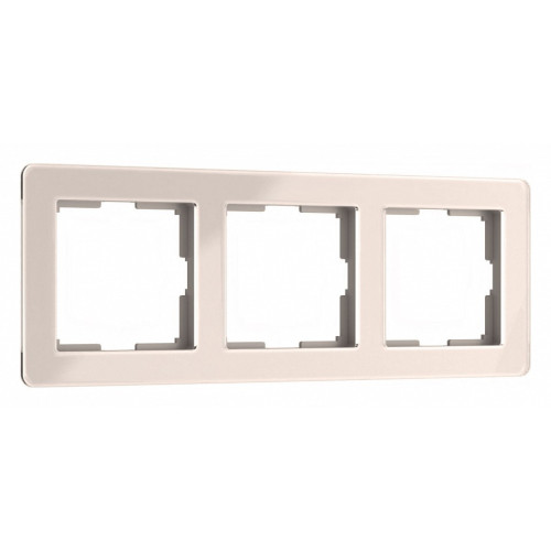Рамка на 3 поста Werkel Acrylic (айвори) W0032743