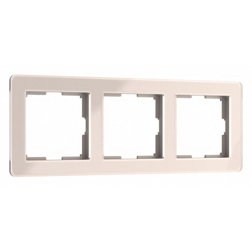 Рамка на 3 поста Werkel Acrylic (айвори) W0032743