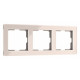 Рамка на 3 поста Werkel Acrylic (айвори) W0032743
