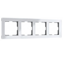 Рамка на 4 поста Werkel Acrylic (белый) W0042701