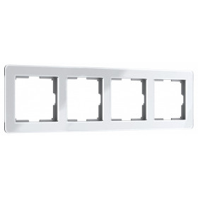 Рамка на 4 поста Werkel Acrylic (белый) W0042701