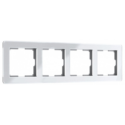 Рамка на 4 поста Werkel Acrylic (белый) W0042701