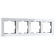 Рамка на 4 поста Werkel Acrylic (белый) W0042701